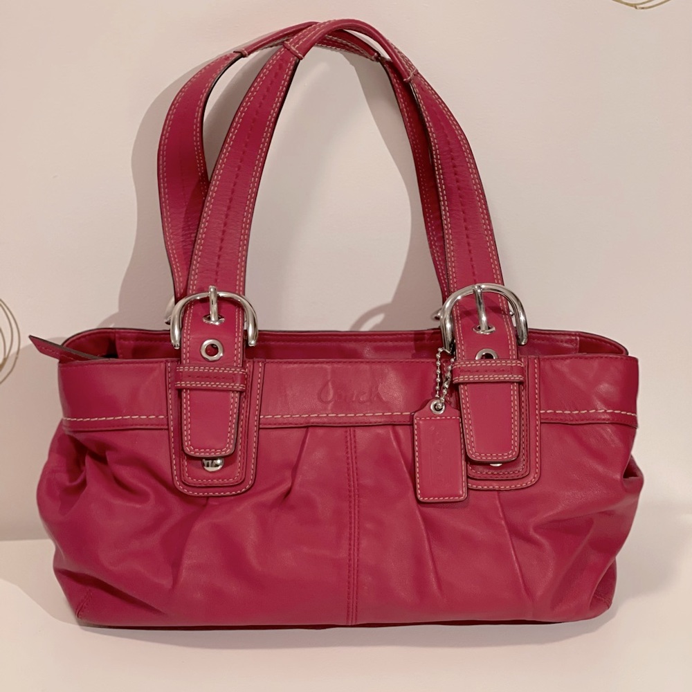 Coach Red Soho Tote